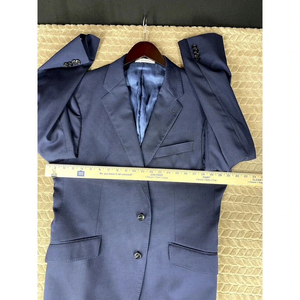 Joseph‎ Abboud Blazer Mens 44R Blue Tollegno 1900 Wool Sport Coat